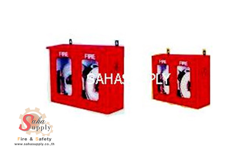 ชุดตู้พร้อมสายส่งน้ำดับเพลิง 2 เส้น (Fire Hose Cabinet Set)